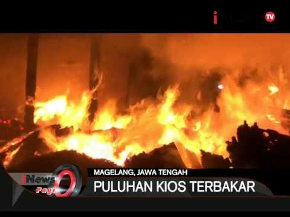 Kebakaran Pasar Kayu Di Magelang, Puluhan Kios Hangus Terbakar   iNews Pagi 1609