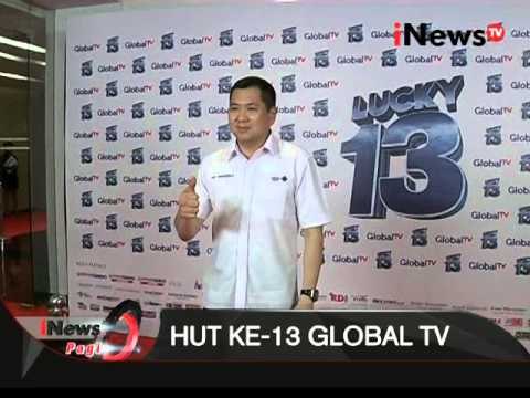 Global TV Rayakan Hari Ulang Tahun Ke-13 Dengan Mengusung Tema Lucky 13 - iNews Pagi 09/10