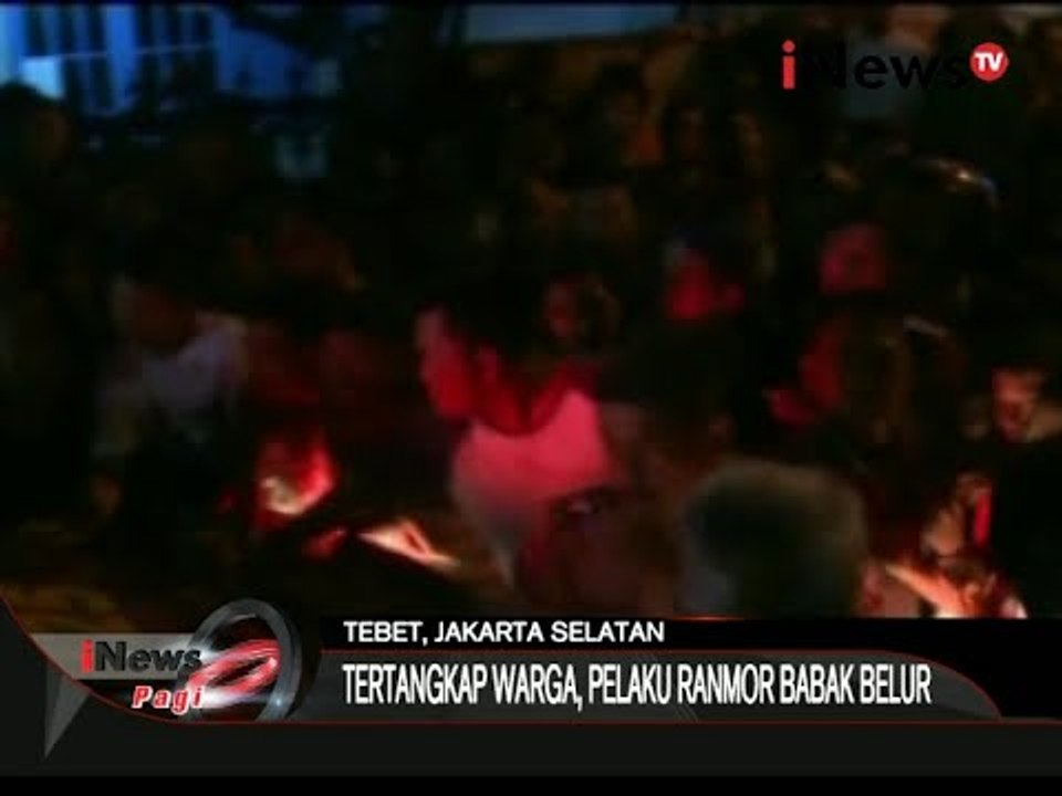 Inilah Maling Motor Yang Di Hakimi Masa Sampai Babak Belur - iNews Pagi 18/09