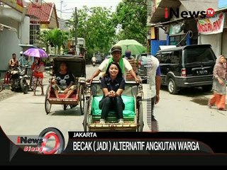 Download Video: Keseruan Naik Becak Tradisional Jadi Angkutan Alternatif Untuk Warga Jakarta - iNews Siang 18/09