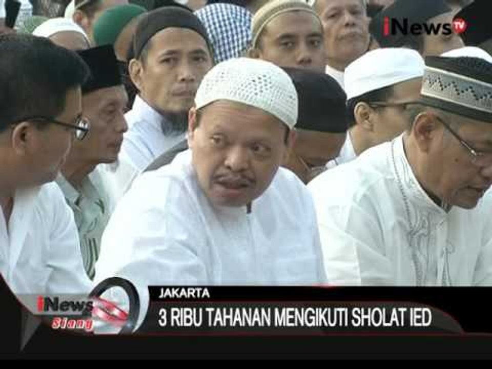 Sutan Bhatoegana Dan Ribuan Napi Shalat Idul Adha Di Lapas Cipinang  - iNews Siang 24/09