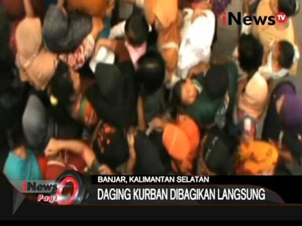 Inilah Kericuhan Saat Pembagian Daging Kurban - iNews Pagi 25/09