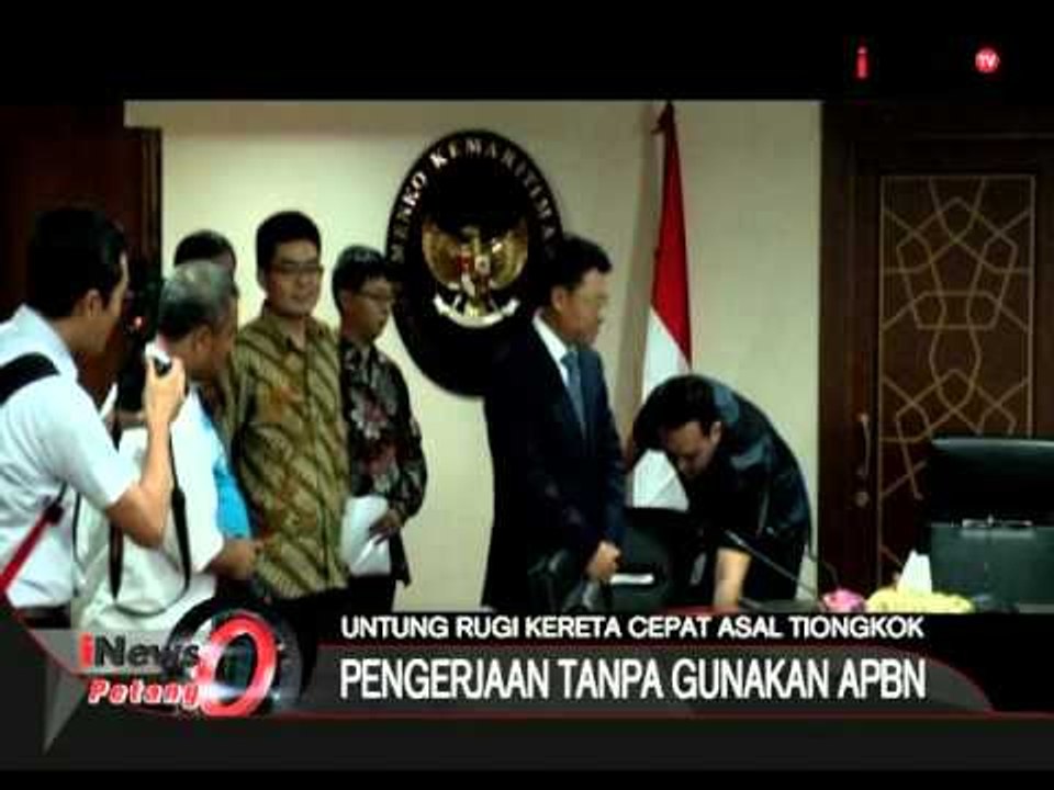 Pemerintah Pilih Tiongkok Garap Proyek Kereta Cepat -  iNews Petang 02/10