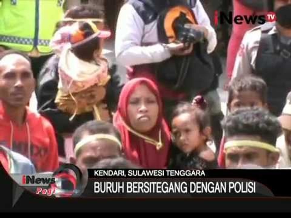 Inilah Suasana Unjuk Rasa Buruh Yang Bersitegang Dengan Polisi - iNews Pagi 06/10