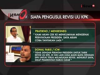 Revisi UU KPK, Siapa Yang Mengusulkannya ? - iNews Pagi 08/10