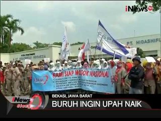 Mogok Nasional, Demo Buruh Di Kawasan Industri Cikarang - iNews Siang 25/11