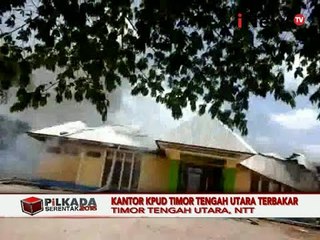 Скачать видео: Jelang Pikada, Kantor KPUD Terbakar Semua Berkas Hangus Terbakar - iNews Pagi 12/10