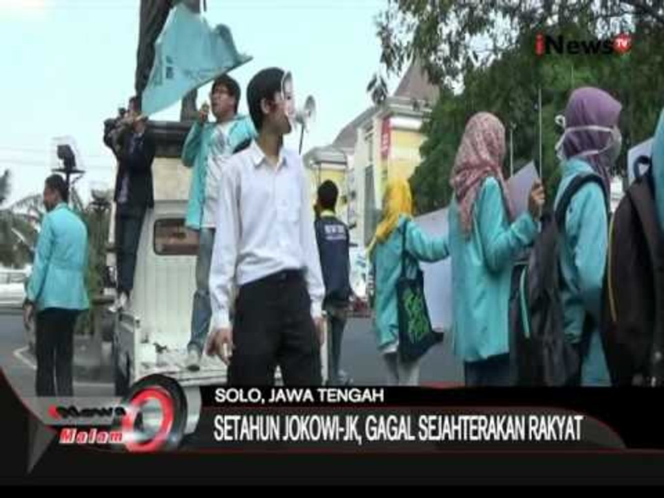 Dinilai Gagal Mensejahterakan Rakyat, Ratusan Mahasiswa Di Solo Unjuk Rasa - iNews Malam 13/10