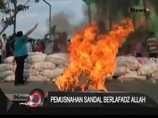 Ribuan Pasang Sandal Berlafadz Allah Dimusnahkan - iNews Pagi 14/10