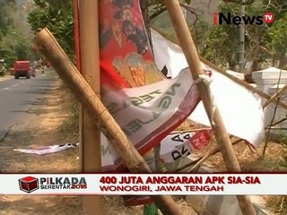 Belum Sampai Satu Bulan Alat Praga Kampanye Rusak Dan Ambruk Di Wonogiri - iNews Pagi 15/10