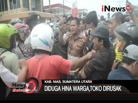 Diduga Hina Warga, Toko Elektronik Dirusak Massa Di Kab. Nias, Sumut - iNews Malam 15/10