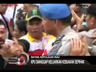 Pilkada 2015 Penentuan DPT Di Riau Dianggap Curang KPUD Didemo Masa - iNews Malam 15/10