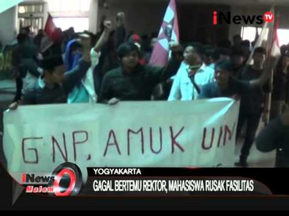 Inilah Unjuk Rasa Mahasiswa UIN Yang Berlangsung Ricuh - iNews Malam 15/10