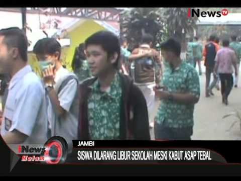 Kabut Asap, Dinas Pendidikan Paksa Kegiatan Sekolah Di Lanjutkan - iNews Malam 15/10