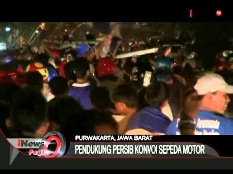 Persib Juara Piala Presiden, Bobotoh Konvoi Sepeda Motor Di Purwakarta - iNews Pagi 19/10