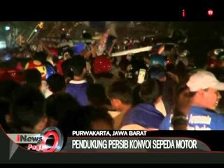 Persib Juara Piala Presiden, Bobotoh Konvoi Sepeda Motor Di Purwakarta - iNews Pagi 19/10