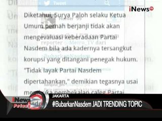 Netizen Tagih Janji Paloh, #BubarkanNasdem Jadi Trending Topic - iNews Petang 16/10