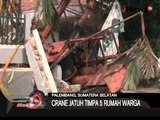 Crane Jatuh Di Palembang Timpa 5 Rumah Warega - iNews Siang 21/10