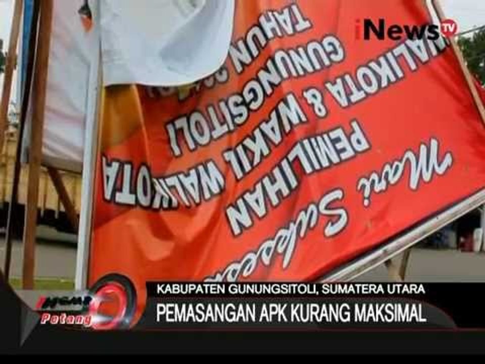 Pilkada Serentak 2015, Pemasangan APK Kurang Maksimal - iNews Petang 21/10