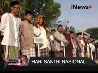Hari Santri, Peserta Upacara Gunakan Kopiah  Dan Sarung - iNews Petang 22/10