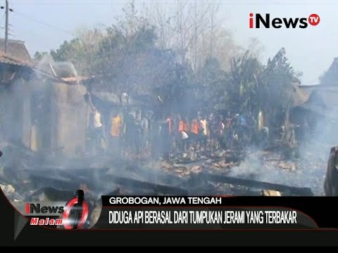 7 Rumah Ludes Terbakar Diduga Api Berasal Dari Tumpukan Jerami Yang Terbakar - iNews Malam 25/10