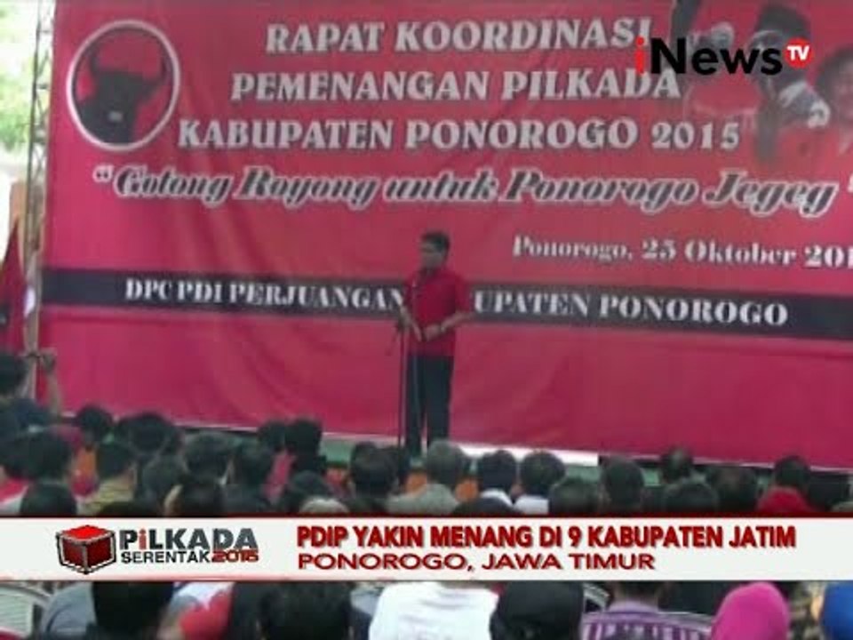 PDIP Yakin Menang Di 9 Kabupaten Jatim - iNews Pagi 26/10