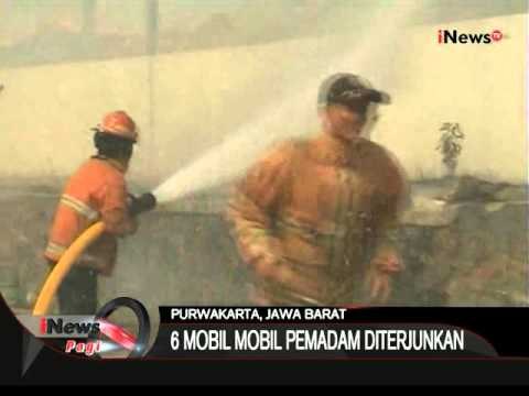 Sebuah Gudang Pabrik Kertas Di Purwakarta Terbakar - iNews Pagi 23/10