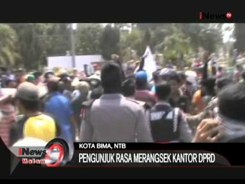 Unjuk Rasa Menolak Pengerjaan Saluran Air Minum Di Bima Berlangsung Ricuh - iNews Malam 29/10