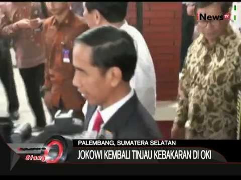 Presiden Jokowi Berkantor Sementara Di Palembang Untuk Pantau Penanganan Asap - iNews Siang 29/10