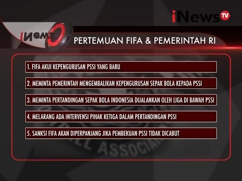 Inilah Poin Pertemuan FIFA Dengan Pemerintah RI - iNews Siang 03/11