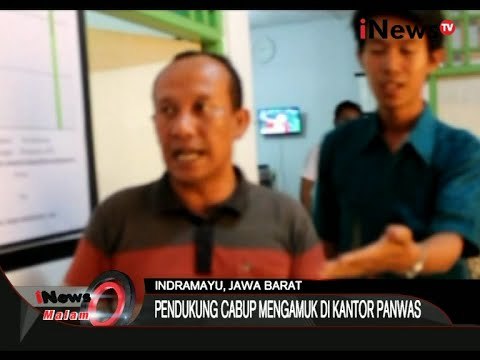 Pendukung Cabup Indramayu Mengamuk Di Kantor Panwas Pilkada- iNews Malam 03/11