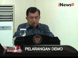 Jusuf Kalla Mendukung Larangan Demo Di Depan Istana Negara - iNews Malam 03/11