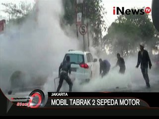 Mobil Mewah Terbakar Setelah Tabrak 2 Sepeda Motor - iNews Siang 05/11