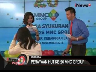 MNC Group Rayakan Ulang Tahun Ke 26 - iNews Pagi 03/11