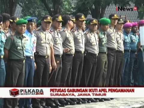 Petugas Gabungan Ikuti Apel Pengamanan Pilkada Di Surabaya - iNews Petang 26/11