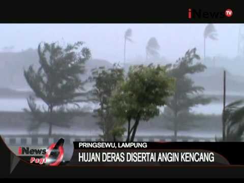 Cuaca Buruk, Angin Kencang Disertai Hujan Landa Kota Lampung - iNews Pagi 09/11