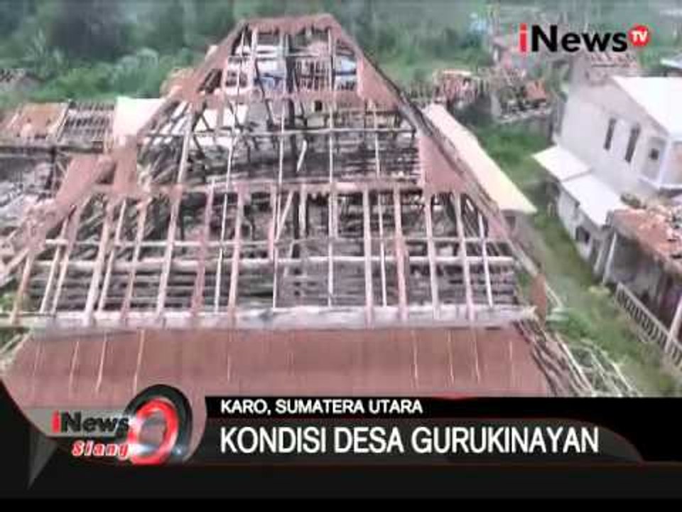 Inilah Penampakan Desa Yang Rumahnya Terkena Erupsi Gunung Sinabung - iNews Siang 10/11