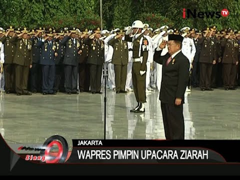 Wapres Jusuf Kalla Pimpin Upacara Ziarah Di Taman Makam Pahlawan Kalibata - iNews Siang 10/11