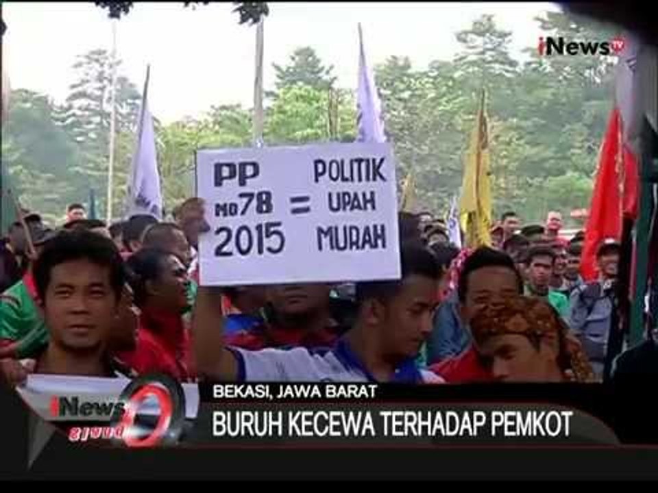 Buruh Kembali Unjuk Rasa Di Bekasi, Tuntut PP 78/2015 Tentang Pengupahan - iNews Siang 11/11