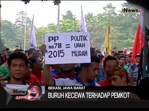 Buruh Kembali Unjuk Rasa Di Bekasi, Tuntut PP 78/2015 Tentang Pengupahan - iNews Siang 11/11