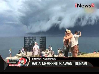 Tanda Kiamat ? Awan Berbentuk Tsunami Di Langit Sydney Australia - iNews Malam 11/11