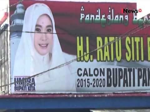 Jelang Pilkada Alat Praga Kampanye Dipasang Paslon Di Pandeglang - iNews Pagi 17/11