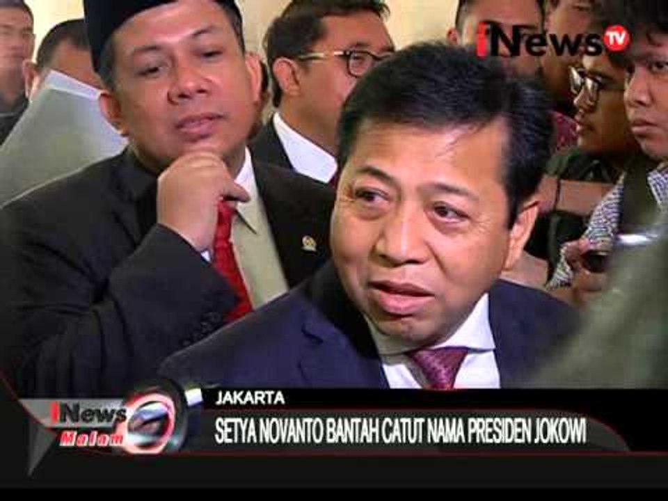 Setya Novanto Bantah Telah Mencatut Nama Presiden Jokowi Terkait Saham Freeport - iNews Malam 17/11