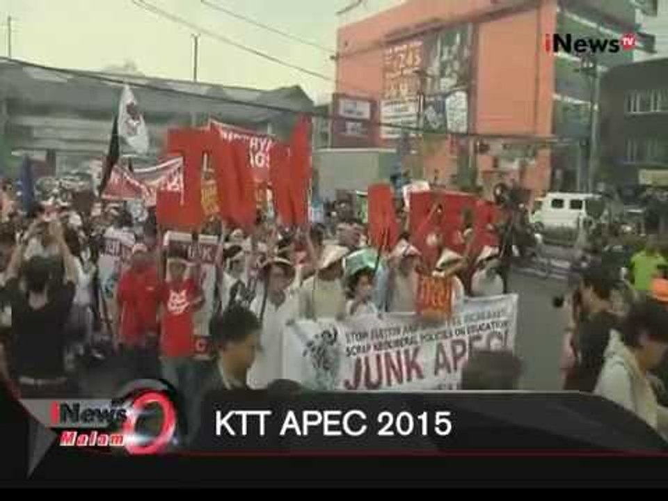 KTT Apec 2015, Ratusan Demonstran Unjuk Rasa Tolak Kedatangan Obama - iNews Malam 18/11