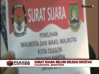 Pengadaan Surat Suara Cilegon Belum Selesai Dicetak - iNews Pagi 19/11