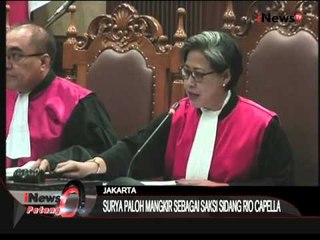 Surya Paloh Hari Ini Mangkir Sebagai Saksi Sidang Rio Capella - iNews Petang 23/11