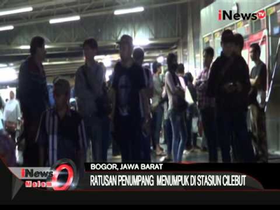 Longsor Di Jalur Kereta, Penumpang Menumpuk Di Stasiun Cilebut - iNews Malam 24/11