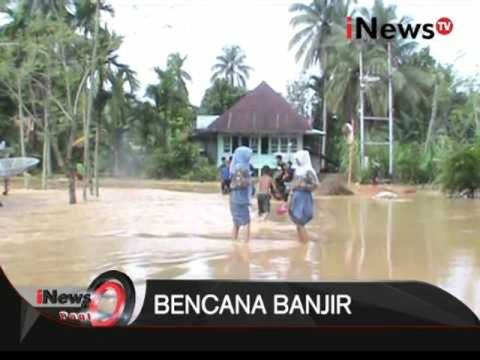 Hujan dengan intensitas tinggi menyebabkan beberapa daerah terendam banjir - iNews Pagi 22/01