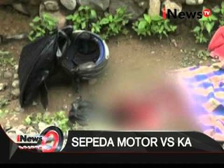 下载视频: SADIS!!! pengendara motor tewas tertabrak kereta api - iNews Petang 22/01