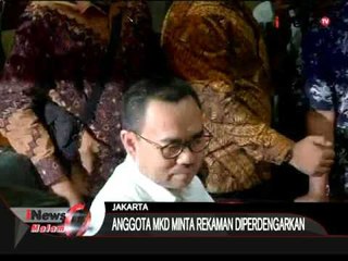 Sidang MKD Sudirman Said, Bukti Rekaman Suara Diperdengarkan - iNews Malam 02/12